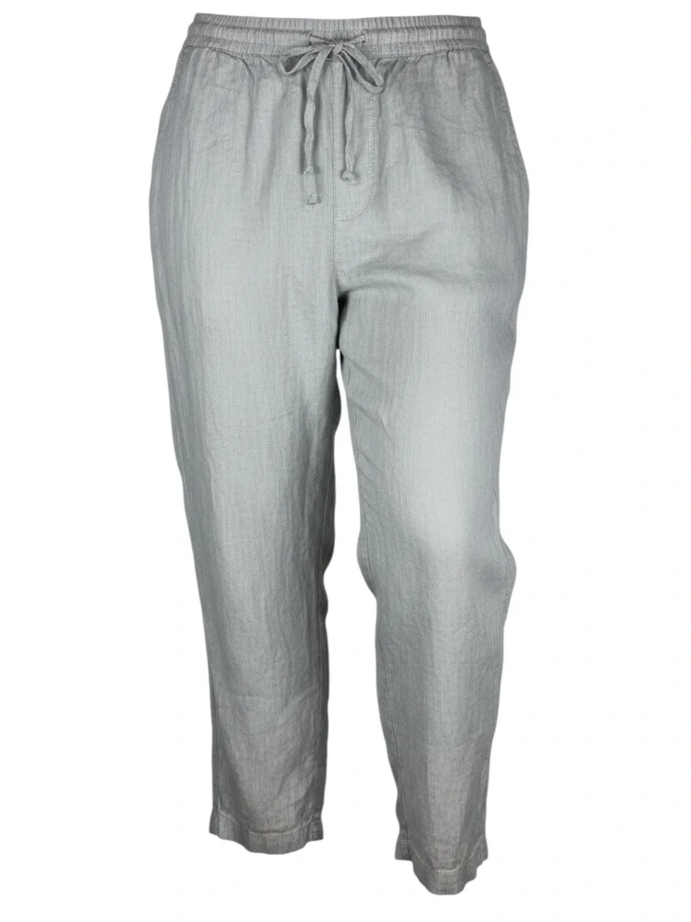 H&M Linen Pinstripe Pants Coastal Resort Vacation Quiet Luxury Mediterranean XXL